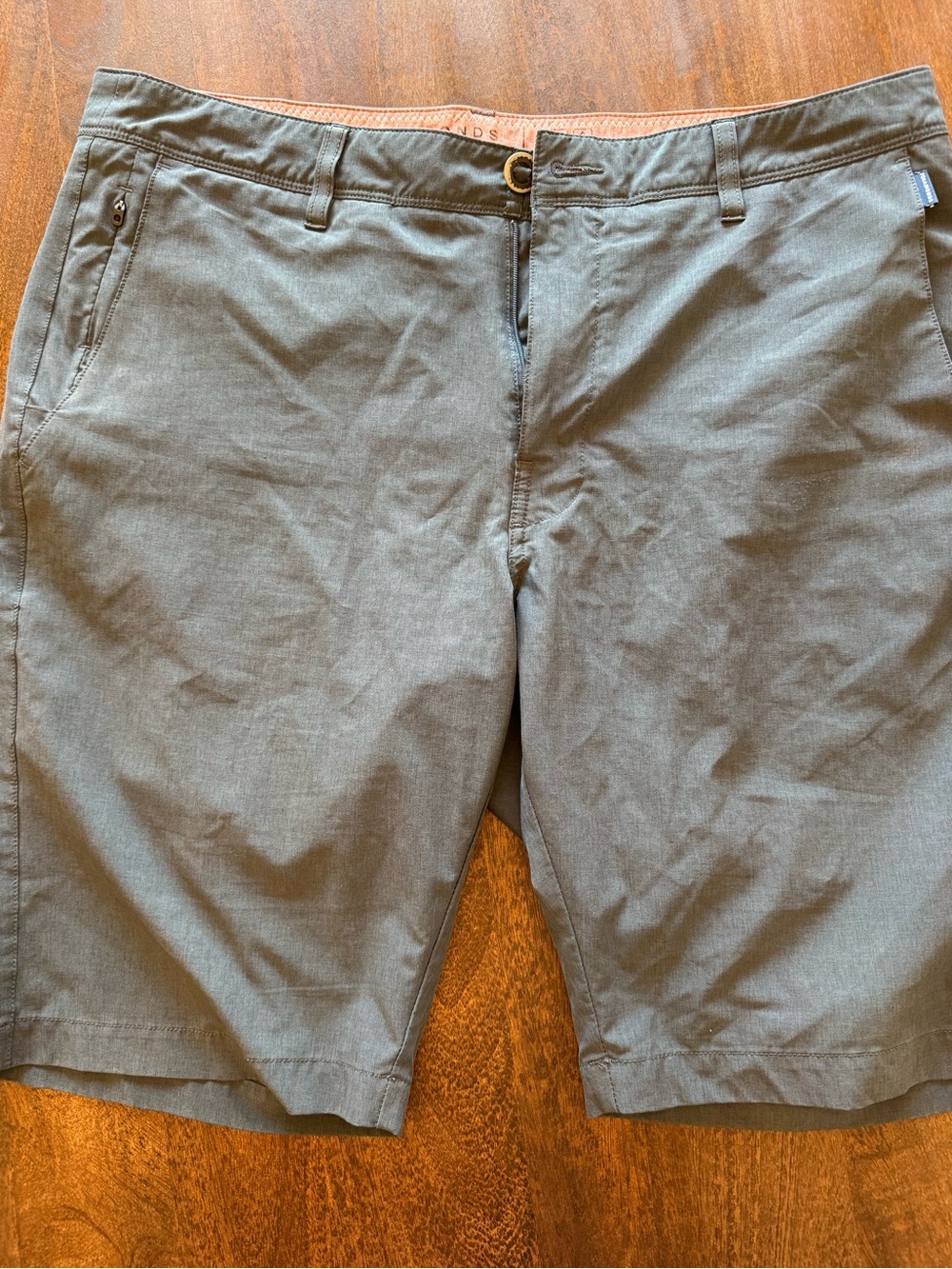 7 Diamonds Men's blue Flat-Front Shorts